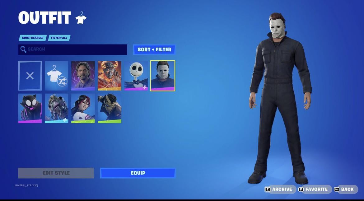 Fortnite Michael Myers skin 