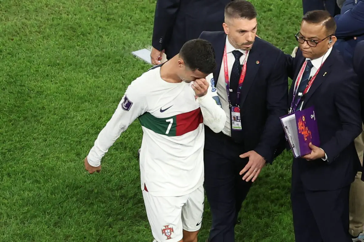 Cristiano Ronaldo after Portugal's exit from the 2022 World Cup