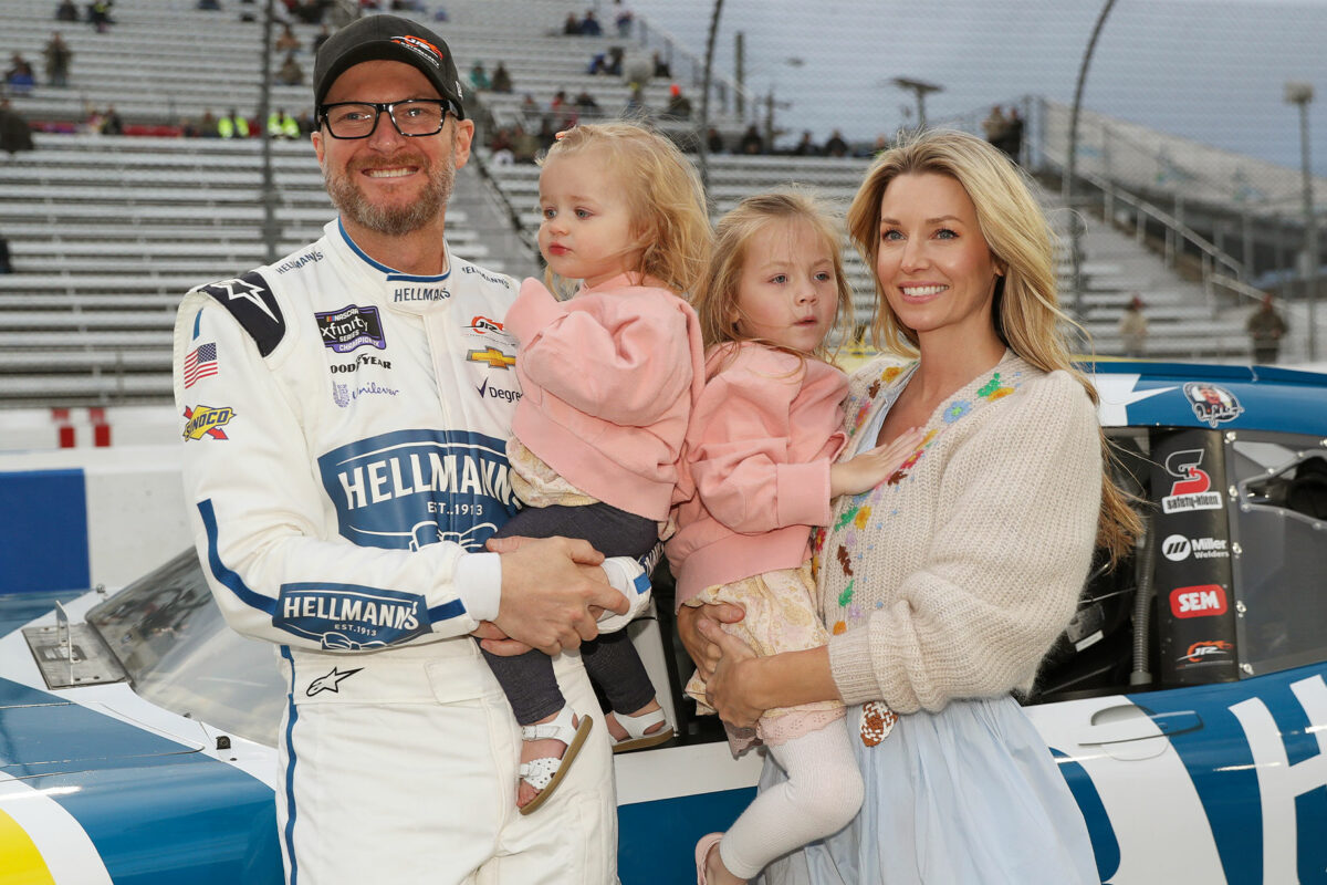 Dale Earnhardt Jr with family
