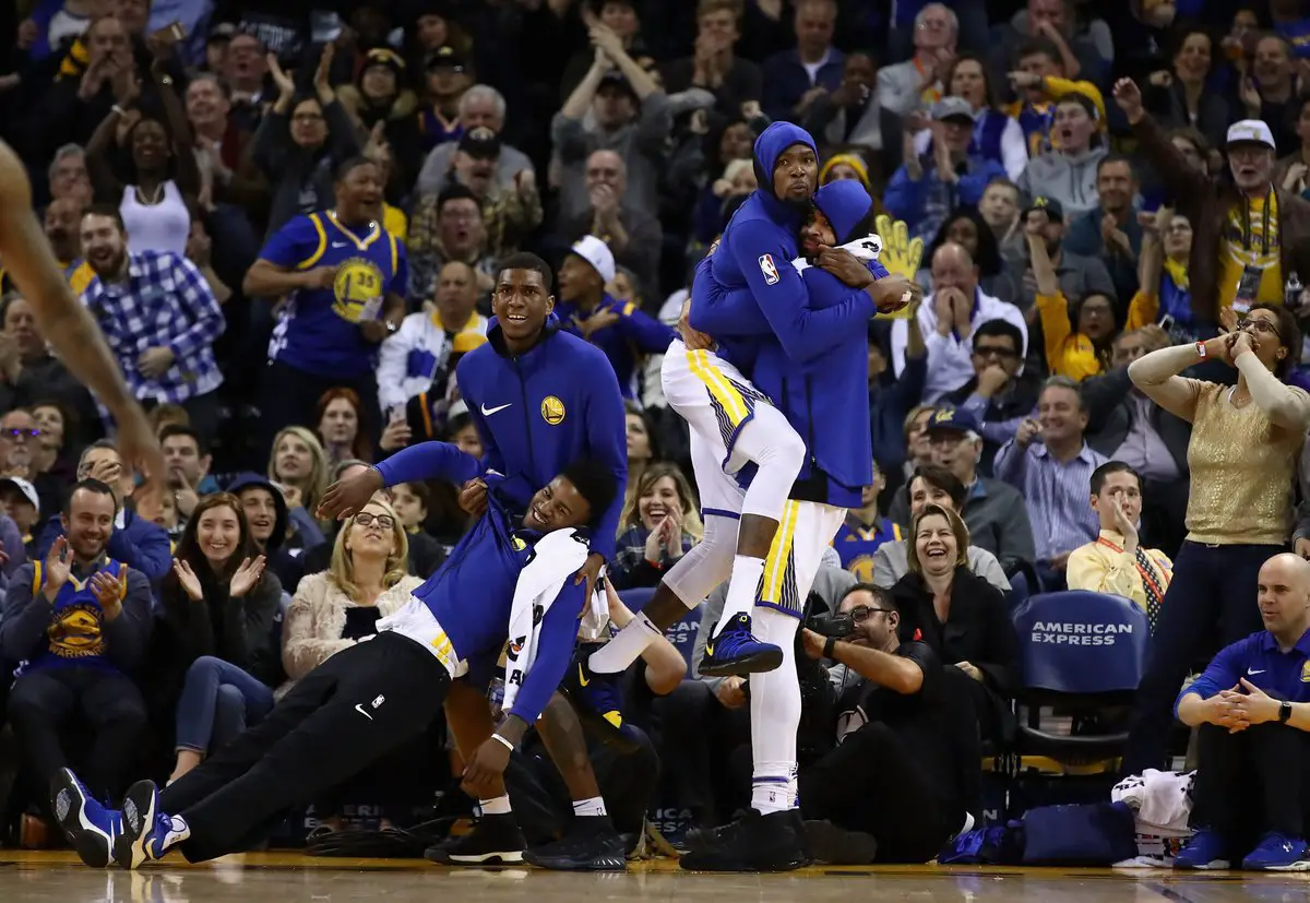 Golden State Warriors famous bench reactions