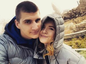 Nikola Jokic and his wife