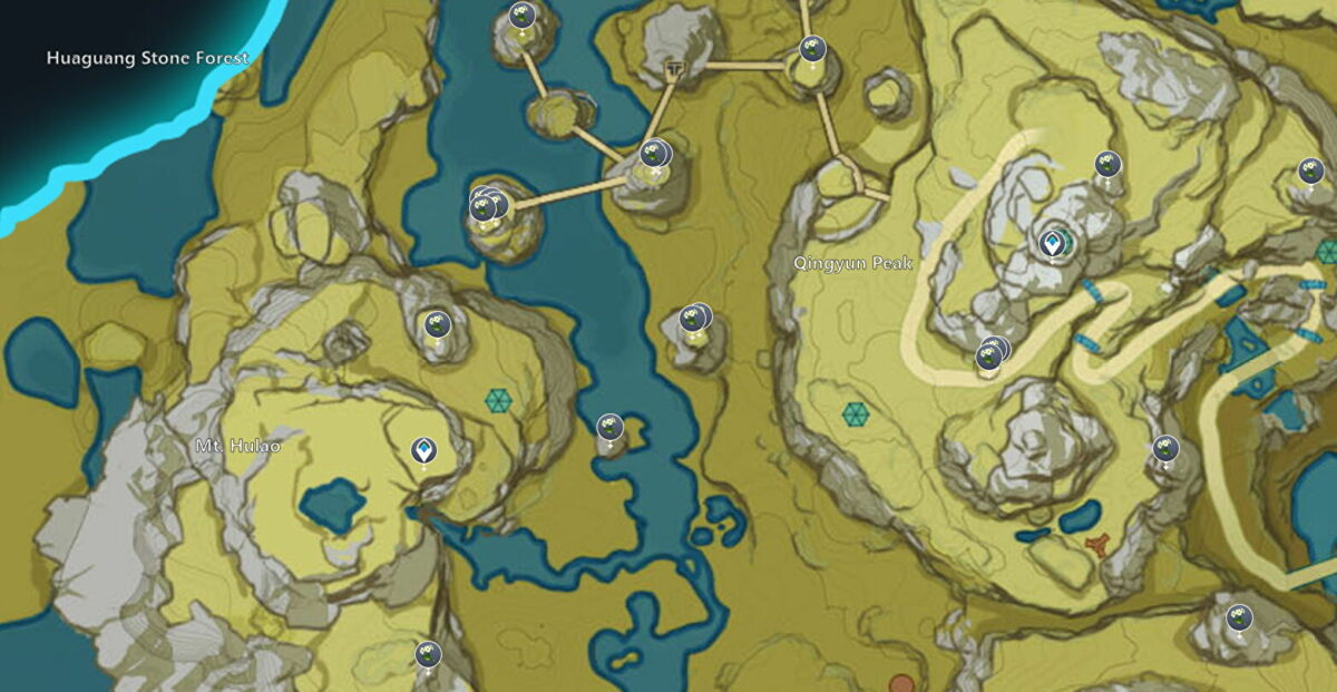 Qingxin flowers locations in Genshin Impact