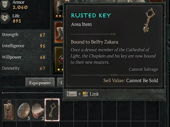 Diablo 4 Rusted Key