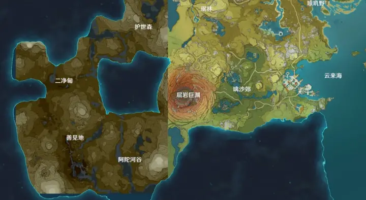 Genshin Impact Sumeru Map