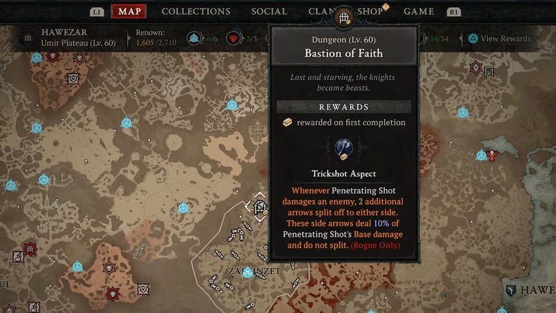 How to Obtain the Trickshot Aspect in Diablo 4? 1 Diablo 4 Trickshot Aspect