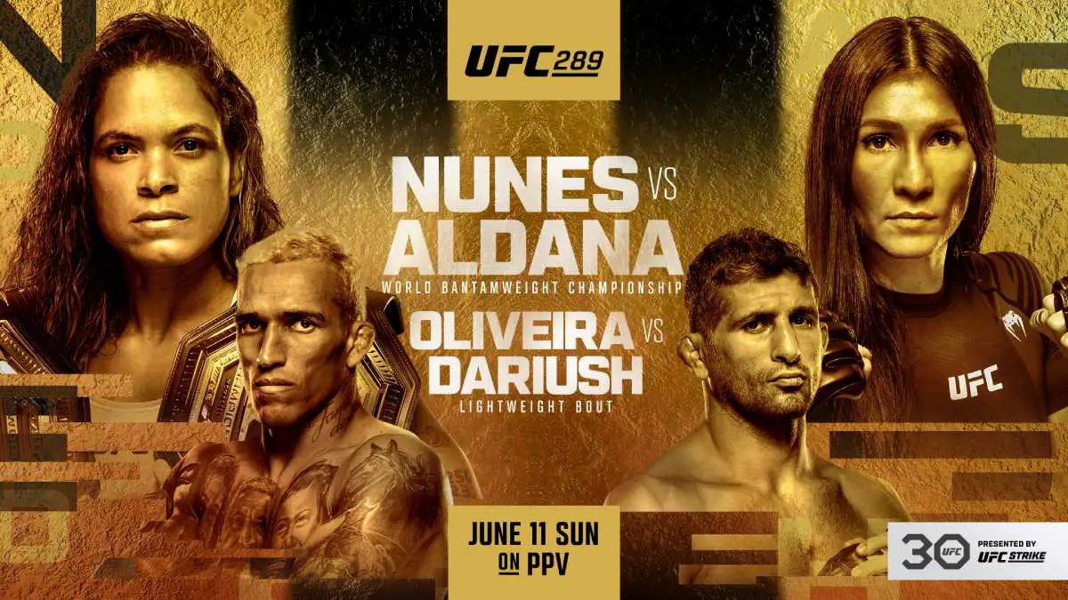 UFC 289 poster